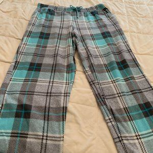 Teal/Gray Fleece PJ Bottoms by Cuddle Duds